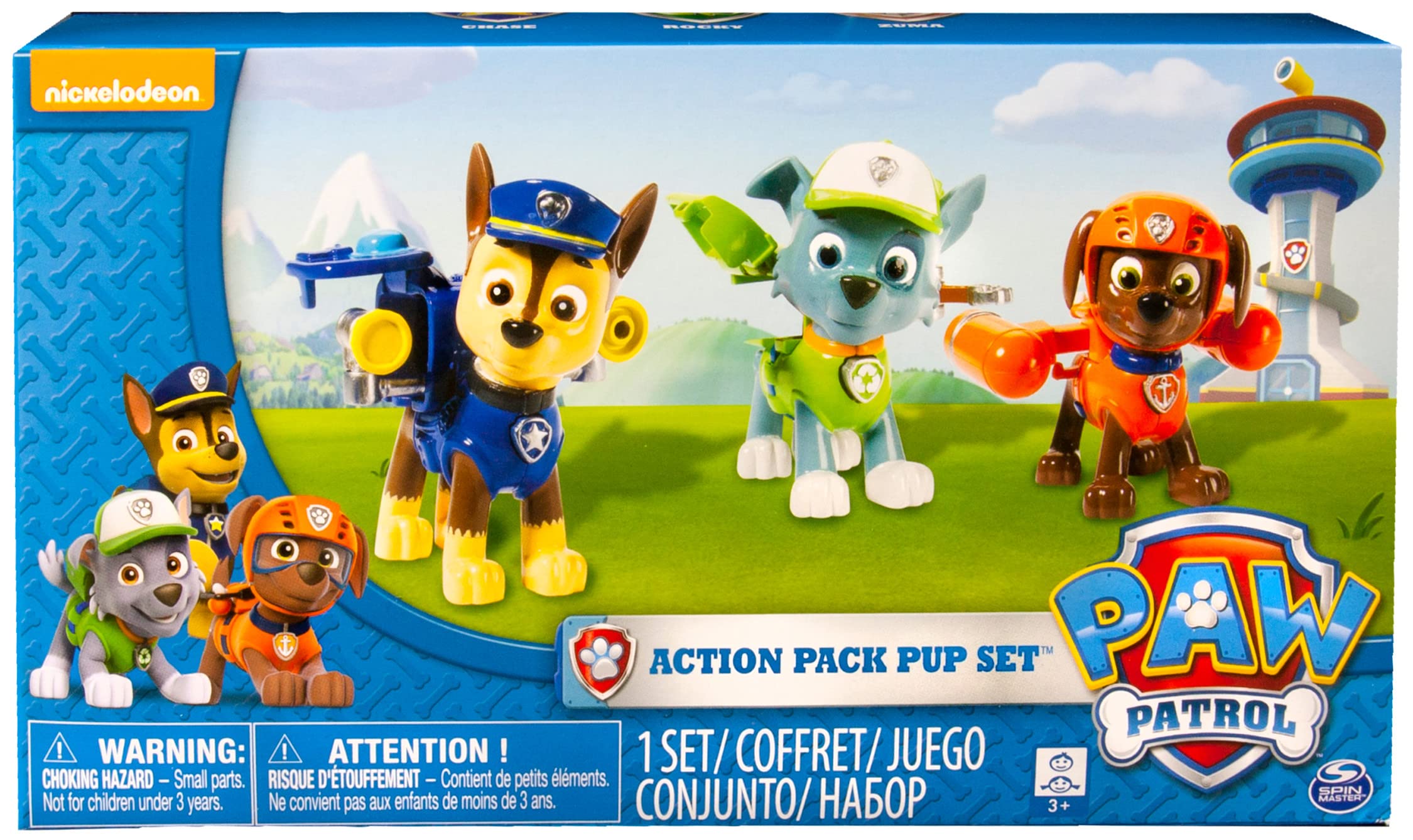 Nickelodeon, Paw Patrol - Action Pack Pups 3pk Figure Set Chase, Rocky, Zuma by Paw Patrol [並行輸入品]