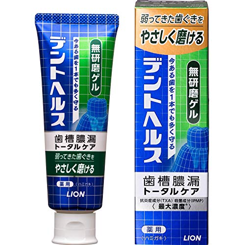《セット販売》 ライオン デントヘルス 薬用ハミガキ 無研磨ゲル (85g)×5個セット 歯槽膿漏予防 歯みがき 医薬部外品