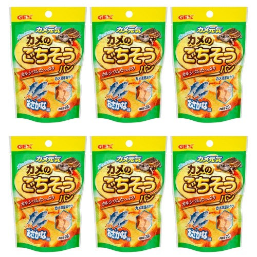 ジェックス カメのごちそうパン おさかな味 餌 6袋入り