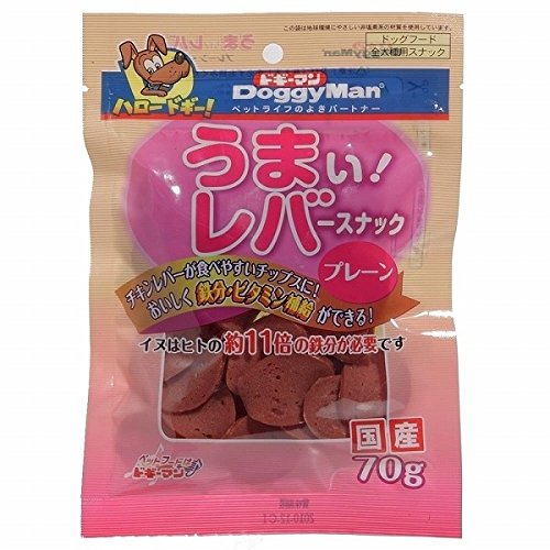 ドギーマンハヤシ （まとめ買い）ドギーマン うまい！レバースナック プレーン 70g ×18