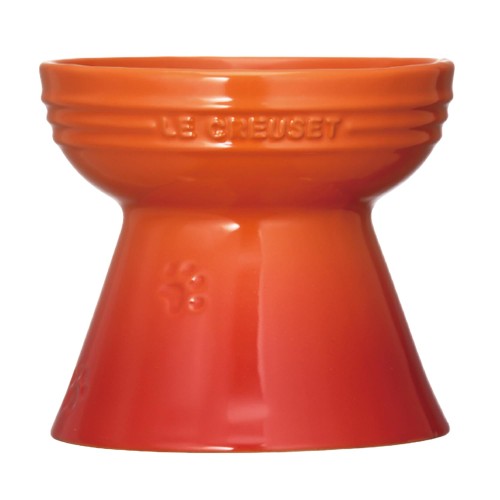 ル・クルーゼ(Le Creuset) ハイスタンド・ペットボール オレンジ 犬 猫 防汚 電子レンジ 対応 日本正規販売品
