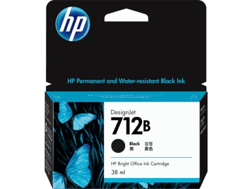 3ED28A - HP 712B 38-ML ブラックインク HP Design Jet T230 24インチ / T250 24インチ / T650 36インチ用
