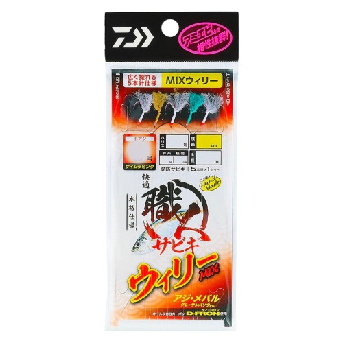 ダイワ(DAIWA) 快適 職人サビキ ウィリーMIX 5本針 6-1.2-3.0