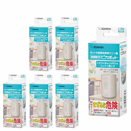 象印 ZOJIRUSHI ピカポット CD-KB03KX-J (4包入)6箱加湿器 電気ポット 電気ケトル 用 洗浄剤 ポット内容器 洗浄用クエン酸c