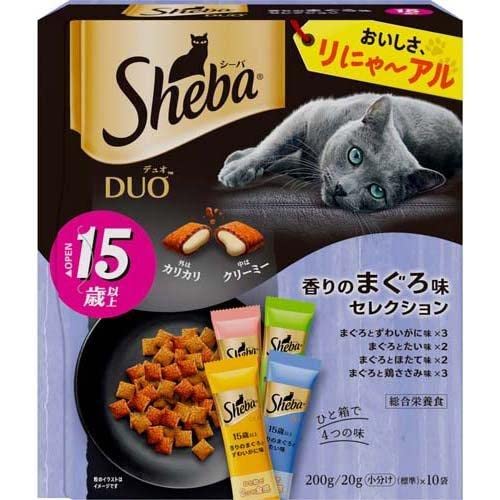 Sheba シーバ デュオ 15歳以上 香りのまぐろ味セレクション 200g×3まとめ買い