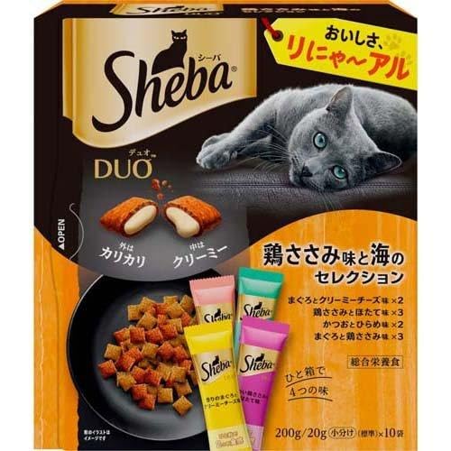 Sheba シーバ デュオ 鶏ささみ味と海のセレクション 200g×3まとめ買い