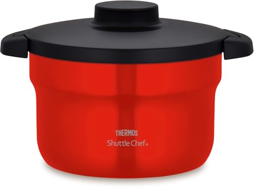 サーモス 真空保温調理器 シャトルシェフ 2.8L (3~5人用) アーバンレッド セラプロテクトコート KBJ-3002 UR