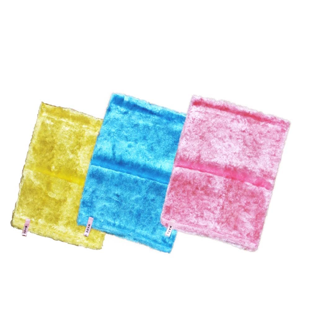 コパ・コーポレーション パルスイクロス 3枚セット ブルー イエロー ピンク 雑巾 天然パルプ 日本製 T0100100-16