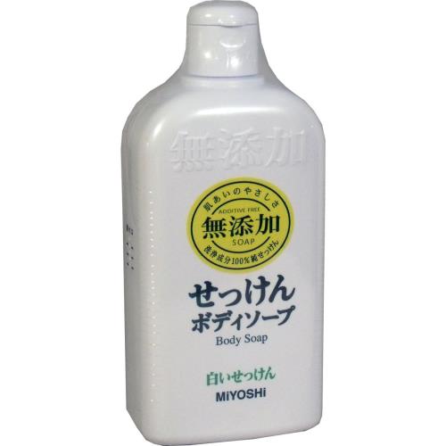 《セット販売》 ミヨシ石鹸 無添加 ボディソープ 白いせっけん 本体 (400m L)×3個セット