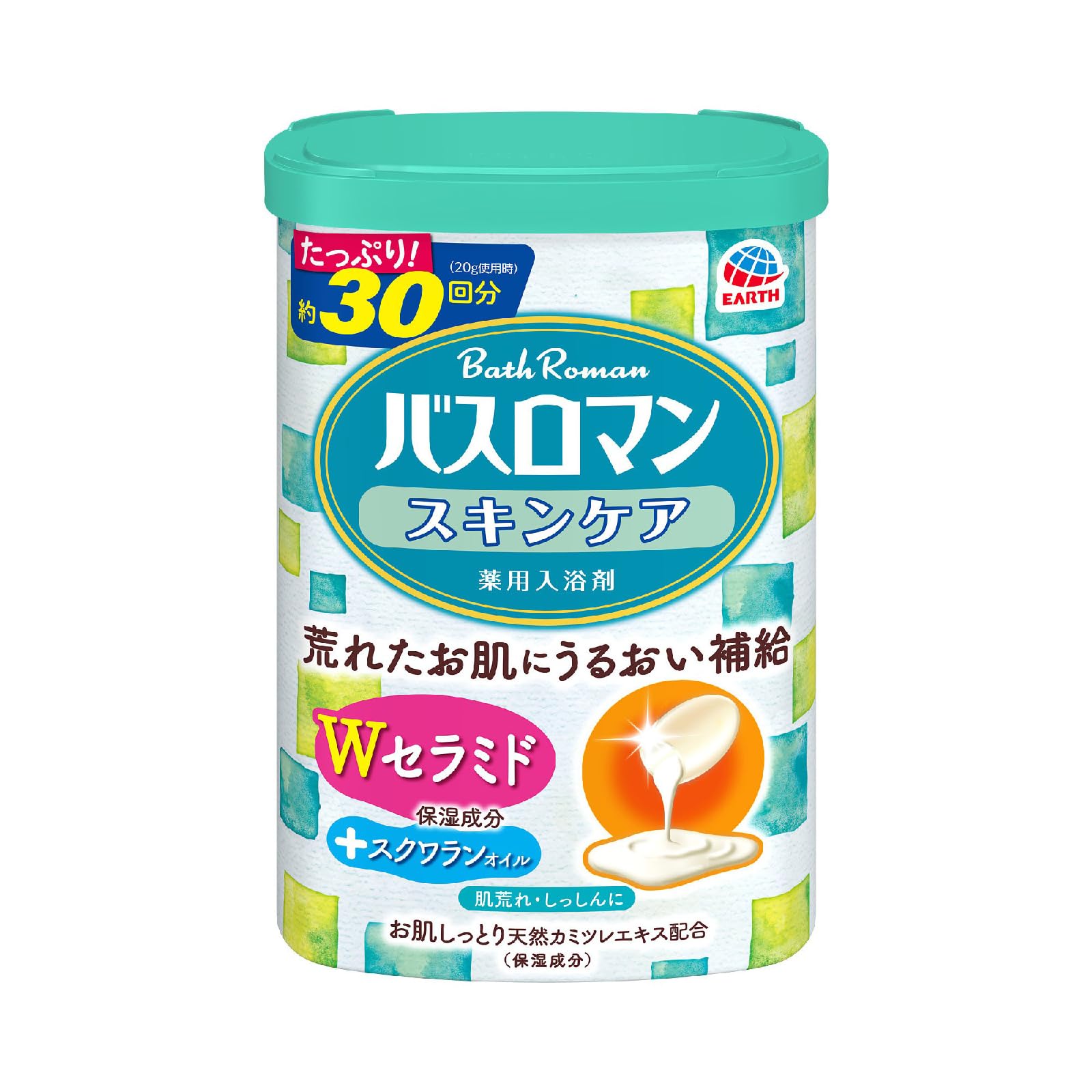 バスロマン 入浴剤 スキンケア Wセラミド ホワイトフローラルの香り 600g 保湿 薬用 入浴剤 バスソルト 粉末入浴剤 医薬部外品