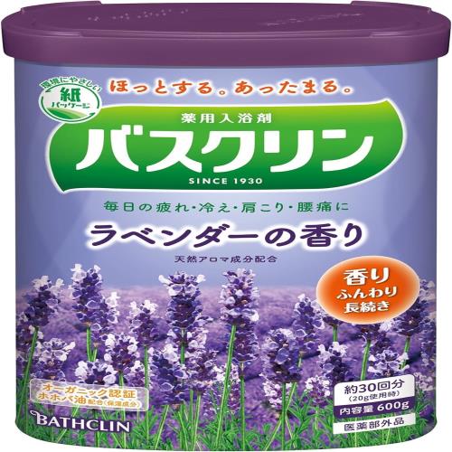 バスクリン入浴剤 ラベンダーの香り600g(約30回分) 疲労回復【医薬部外品】