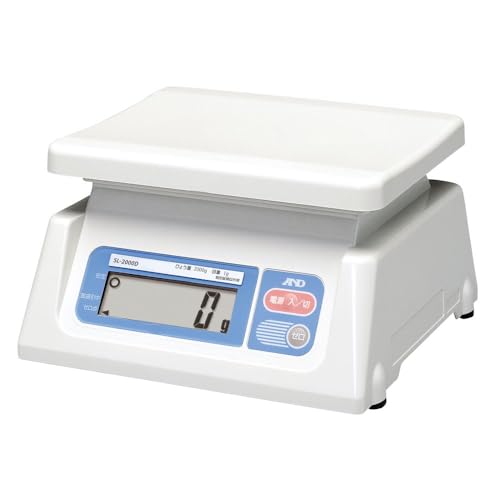 AD デジタル両面表示はかり SL-2000D ≪ひょう量:2000g 最小表示:1g 皿寸法:230W*190Dmm 検定無≫