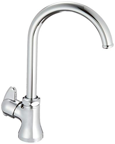 SANEIサンエイ ミニセラ立形ツル首自在水栓 レバーハンドル 90度開閉 JA565-13
