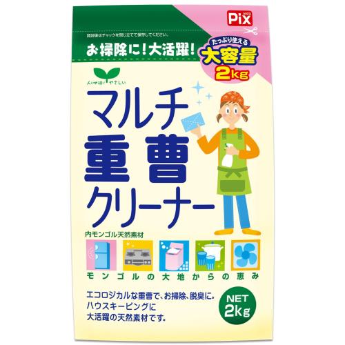 ライオンケミカル ピクス マルチ重曹クリーナー食器 鍋 浴槽 換気扇 レンジ キッチン天然素材 2kg 大容量