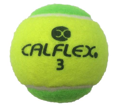 サクライ貿易SAKURAI CALFLEXカルフレックス テニス 硬式 ボール ステージ1 イエローxグリーン 2球入りLB-1