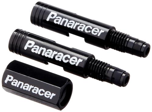 パナレーサーPanaracer 用品 バルブエクステンダー 20mm 2本セット 2ピース仏式バルブ用 バルブコアツール付属 ブラック VE-20