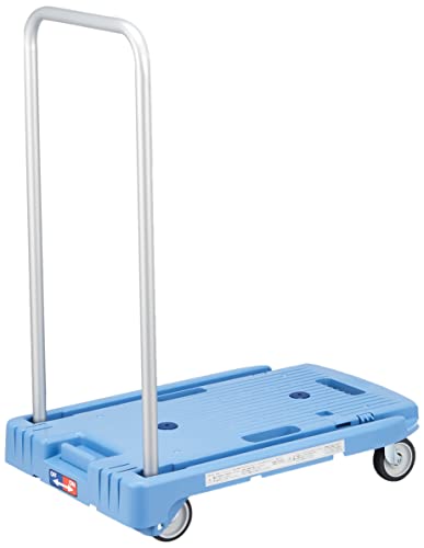 トラスコ中山TRUSCO こまわり君 省音G車輪 600×390 ブルー 樹脂ストッパー付き MP-6039N2-B-JS 台車 折りたたみ 軽量 静か 静音