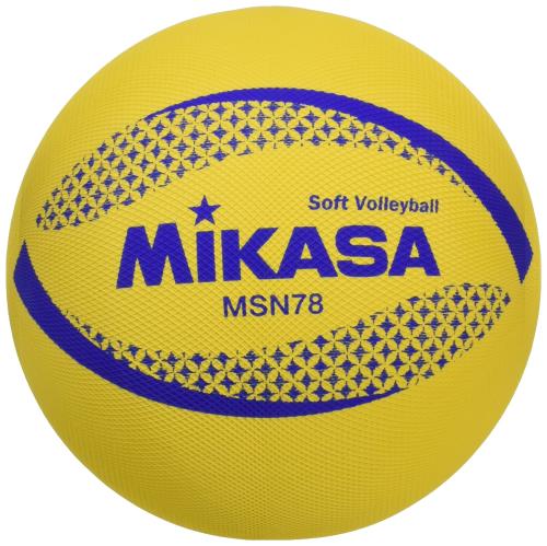 ミカサMIKASA カラーソフトバレーボール 円周78cm 検定球イエローMSN78-Y