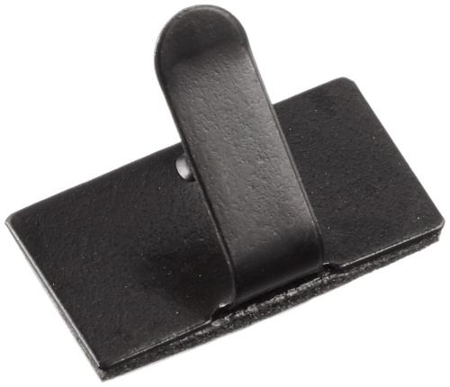 エーモンamon 配線止め金具 黒 コードステッカー ケーブルホルダー クリップ フック 10.0×19.5mm 30個入 4934