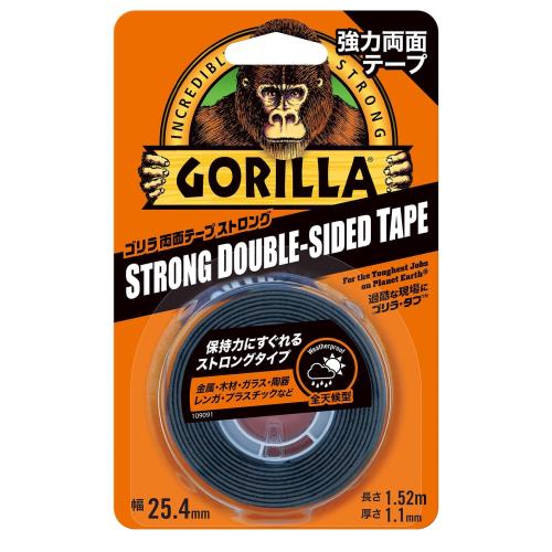 KURE呉工業 ゴリラ 両面テープ ストロング 25.4mm×1.52ｍ 強力両面テープ 1779