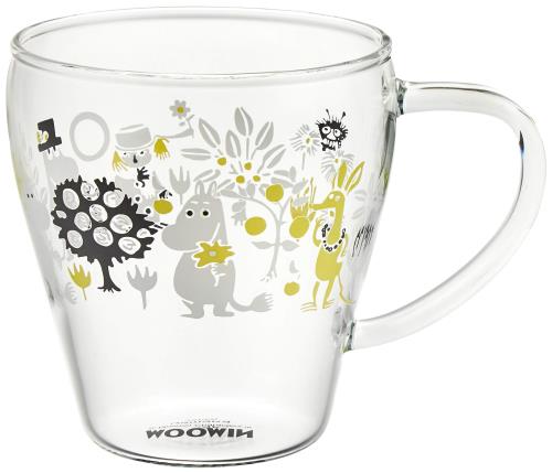 山加商店 MOOMIN ムーミン 耐熱ガラス マグカップ 大きい 330ml ムーミン グッズ コーヒーカップ 紅茶 カップ ティーカップ 耐熱マグカップ 北欧 食器 おしゃれ 可愛い 母の日 プレゼ