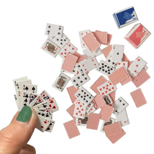 DY.2ten 54枚 ミニトランプ 超 極小 トランプ ミニ 1.5*1cm 2個セット ゲーム カード 家族 おもしろ グッズ イベント パーティー インテリア 携帯 コンパクト カードゲーム 旅