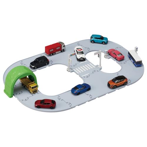 タカラトミーTAKARA TOMY トミカ トミカタウン くみかえかんたん! ベーシックどうろセット ミニカー 車 おもちゃ 3歳以上 玩具安全基準合格 STマーク認証 TOMICA