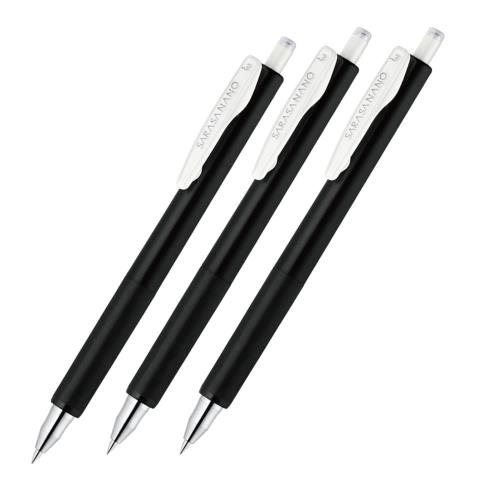 ゼブラ ジェルボールペン サラサナノ 0.3mm 黒3本セット JJH72-BK3-AZ