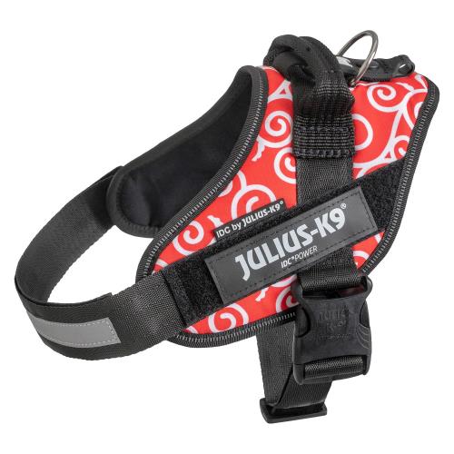 ユリウスケーナイン Julius-K9 Julius K9 IDCパワーハーネス, サイズ: XL/2, 唐草レッド