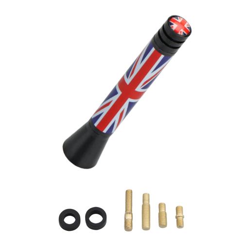 KING BISON 汎用 BMW mini ショート ラジオ FM AM アンテナ ミニ クーパー ユニオン ジャック R50 R53 R60 R56