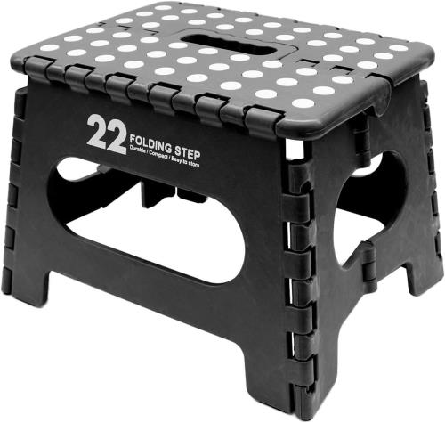 トレードワン 踏み台 折りたたみ ステップ 22×32×25cm コンパクト 室内・屋外 洗車 チェア アウトドア キャンプ 釣り セノ・ビー LG22 ブラック 30757