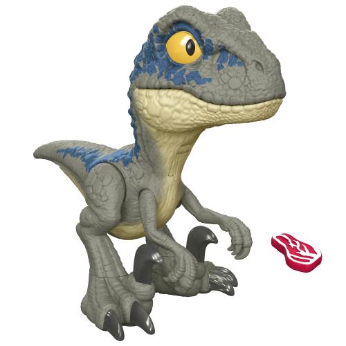 マテル ジュラシックワールドJURASSIC WORLD キックモグモグ ベビー・ブルー 恐竜 おもちゃ 全長:約17.8cm 4才~ HVB43