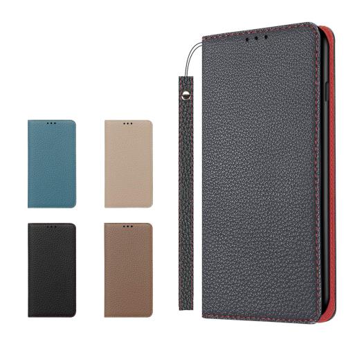 CLICSUN i Phone12 Pro Max 対応ケース 高級牛本革ケース 手帳型 アイフォン12 Pro Max 対応カバー 本革 レザー カバー スタンド機能 ストラップ付き マグネット式 
