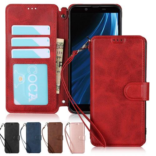 アクオス センス2 ケース 手帳型 AQUOS Sense 2 スマホケース SH-01L 携帯カバー SHV43 財布型 Jaorty PUレザー スタンド機能付き カード収納 Qi充電対応 マグネ