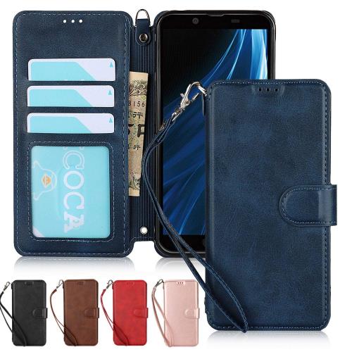 アクオス センス2 ケース 手帳型 AQUOS Sense 2 スマホケース SH-01L 携帯カバー SHV43 財布型 Jaorty PUレザー スタンド機能付き カード収納 Qi充電対応 マグネ