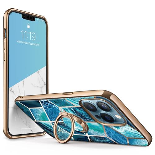 i-Blason i Phone13Pro Max ケース6.7インチ 2021 リング付き レンズ保護 軽量 薄型 TPU ソフトスマホケース 耐衝撃 ストラップホール 黄変防止 人気 綺麗 キック