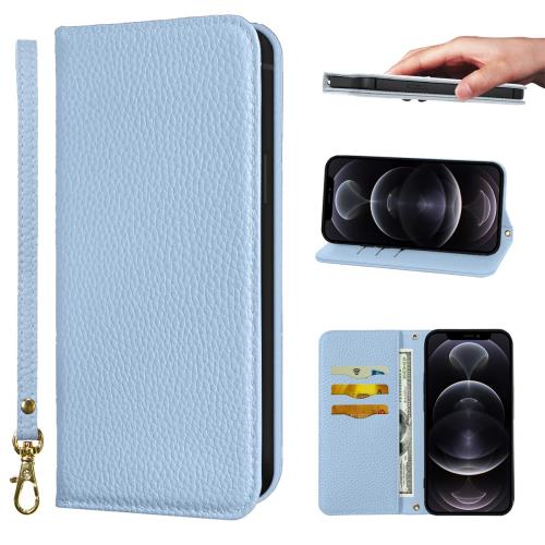 i Phone12 ケース 手帳型 超繊皮カバー i Phone 12 Pro ケース 手帳型 耐衝撃 保護カバー 内蔵マグネット 財布型 携帯カバー カードポケット スタンド機能 リストバンド Na