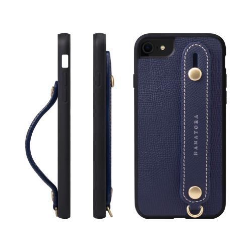 HANATORA i Phone8 7 SE3 SE2 (第3世代 第2世代) ケース 本革 耐衝撃 背面ベルト スマホケース スマホ スタンド機能 ネック ストラップ 付き エンボスレザー ギフト 