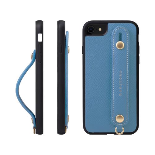 HANATORA i Phone8 7 SE3 SE2 (第3世代 第2世代) ケース 本革 耐衝撃 背面ベルト スマホケース スマホ スタンド機能 ネック ストラップ 付き エンボスレザー ギフト 