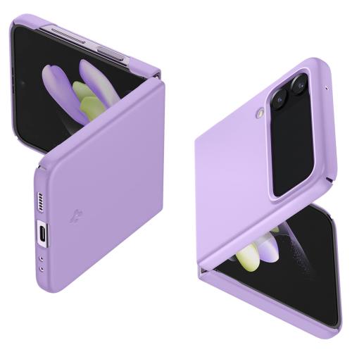 Spigen Galaxy Z Flip4 ケース マット 超軽量 超薄型 黄ばみ無し レンズ保護 [ 厚さ 0.8ｍｍ ] 重さ19g パーフェクト・フィット ワイヤレス充電対応 ギャラクシー Z 