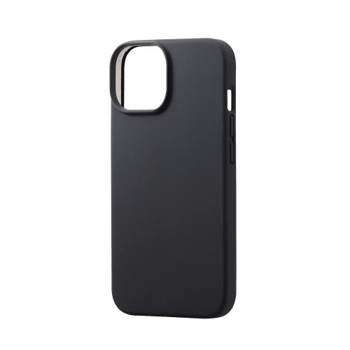 エレコム(ELECOM) i Phone 14 / 13 ケース カバー 耐衝撃 衝撃吸収 ハイブリッド シリコン ブラック PM-A22AHVSCCBK