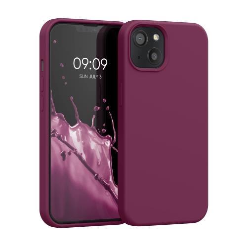kwmobile スマホケース Apple i Phone 13対応 ケース - TPU リキッド シリコン カバー - 耐衝撃 傷防止 サラサラ Case