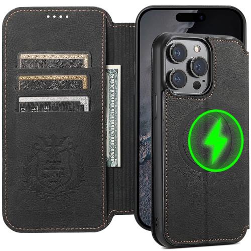 JCGOOD i Phone 14 ケース 手帳型 Mag Safe対応 いphone14 ケース マグセーフ ワイヤレス充電対応 カード収納 アイフォン14 カバー 手帳 スタンド機能 財布型 カー
