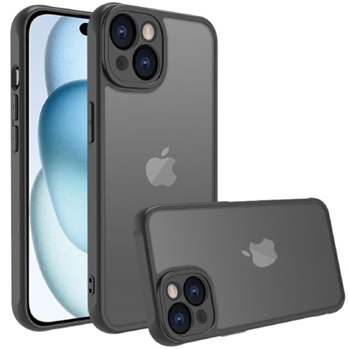 i Phone 15 ケース iphone ケース スマホカバー 耐衝撃 指紋防止 滑り止め マット半透明 黄ばみなし レンズ保護 米軍MIL規格アイフォン15 用カバー インチ Pin Li She