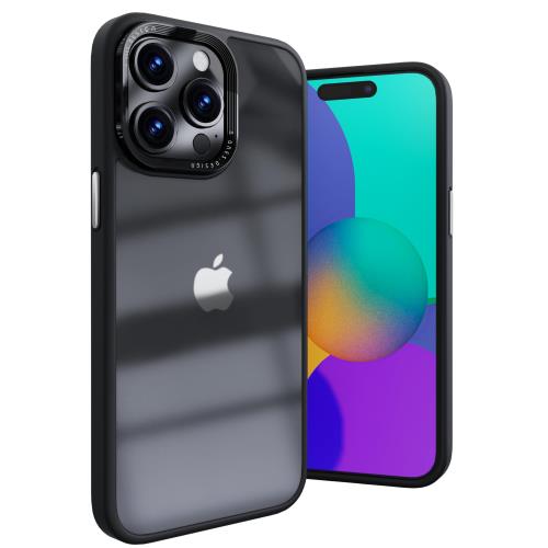 ONES HD超透明 i Phone14Pro ハードケース 強化レンズ保護、合金ボタン、エアバッグ ● 米軍MIL規格 超耐衝撃 黒 ？ 衝撃吸収シリコンバンパー ？ 透明 ？ 強化PCガードボード