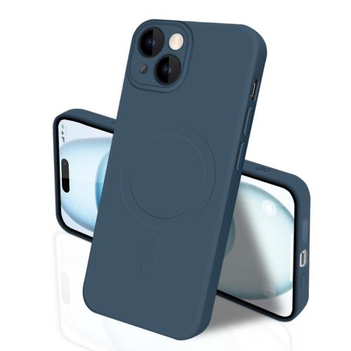 IPhone 15 Mag Safe ケース マグネット搭載 シリコン アイフォン15 カバー スマホケース 全面保護 耐衝撃 液体シリコーン 薄型 ワイヤレス充電対応 ストラップホール付き 滑り止め