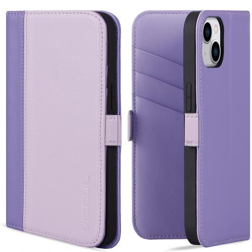 VISOUL i Phone15 ケース 手帳型 本革 アイフォン15 ケース レザー 手帳型ケース カード収納 携帯ケース 全面保護 柔軟なTPU素材 マグネット式 スタンド機能付き スマホケース 