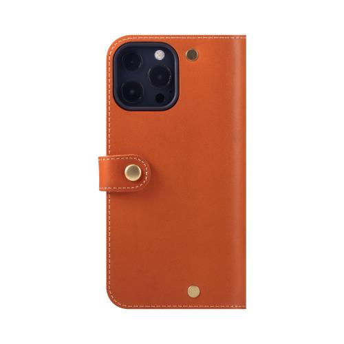 HANATORA i Phone15Pro Max ケース 手帳型 本革 スマホケース スマホ スタンド ストラップ 付き イタリアンレザー ギフト マグネットなし ブラウン PN-15Pro Max
