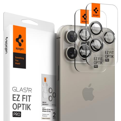 Spigen Glas t R EZ Fit Optik Pro i Phone 15 Pro/15 Pro Max/14 Pro/14 Pro Max 用 カメラフィルム 保護 i Phone 15