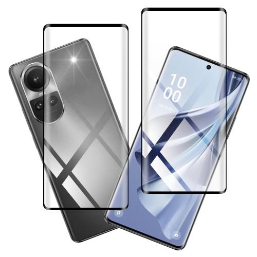 houge 2枚 セット OPPO Reno10 Pro 5G 用の ガラスフィルム スマホ フィルム 保護フィルム 液晶 強化 ガラス 硬度9H 貼り付け簡単 飛散防止 高透過率 指紋防止 耐衝撃 